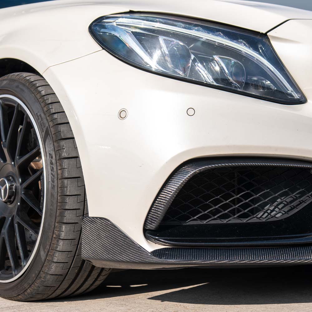MERCEDES C63 W205 SALOON/ESTATE CARBON FIBRE SPLITTER - V1