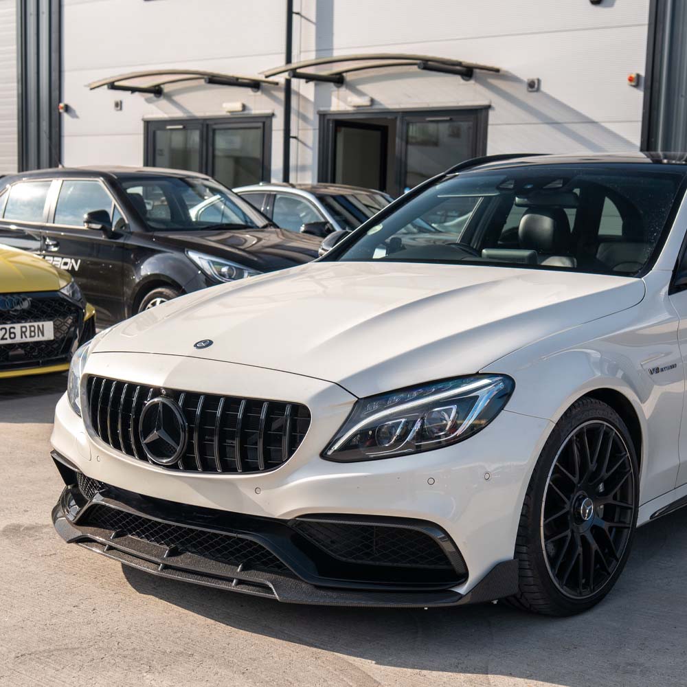 MERCEDES C63 W205 SALOON/ESTATE CARBON FIBRE SPLITTER - V1