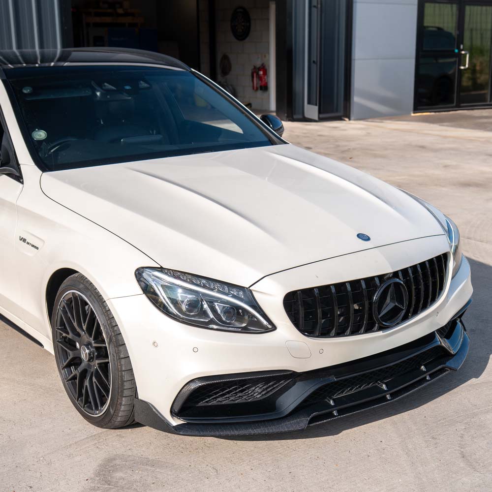 MERCEDES C63 W205 SALOON/ESTATE CARBON FIBRE SPLITTER - V1