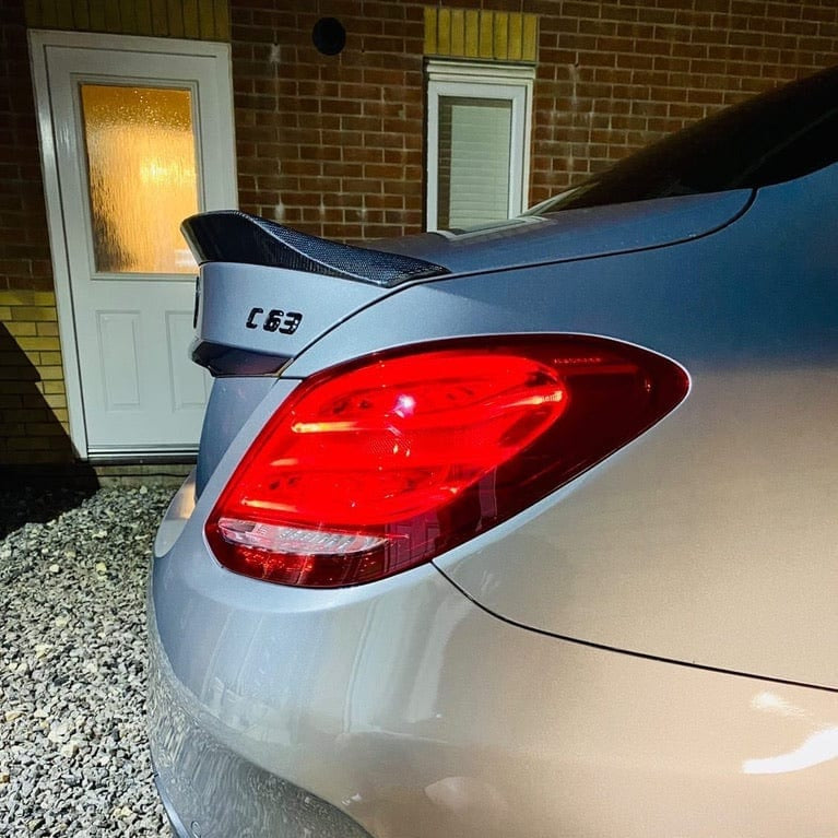 MERCEDES C63/C CLASS W205 SALOON CARBON SPOILER - V2 - CT DESIGN