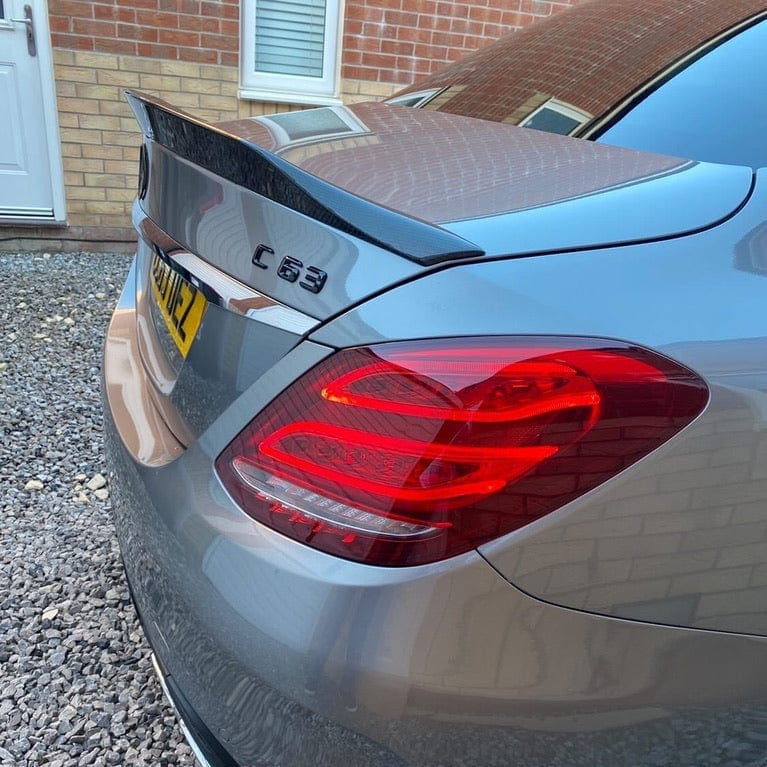 MERCEDES C63/C CLASS W205 SALOON CARBON SPOILER - V2 - CT DESIGN