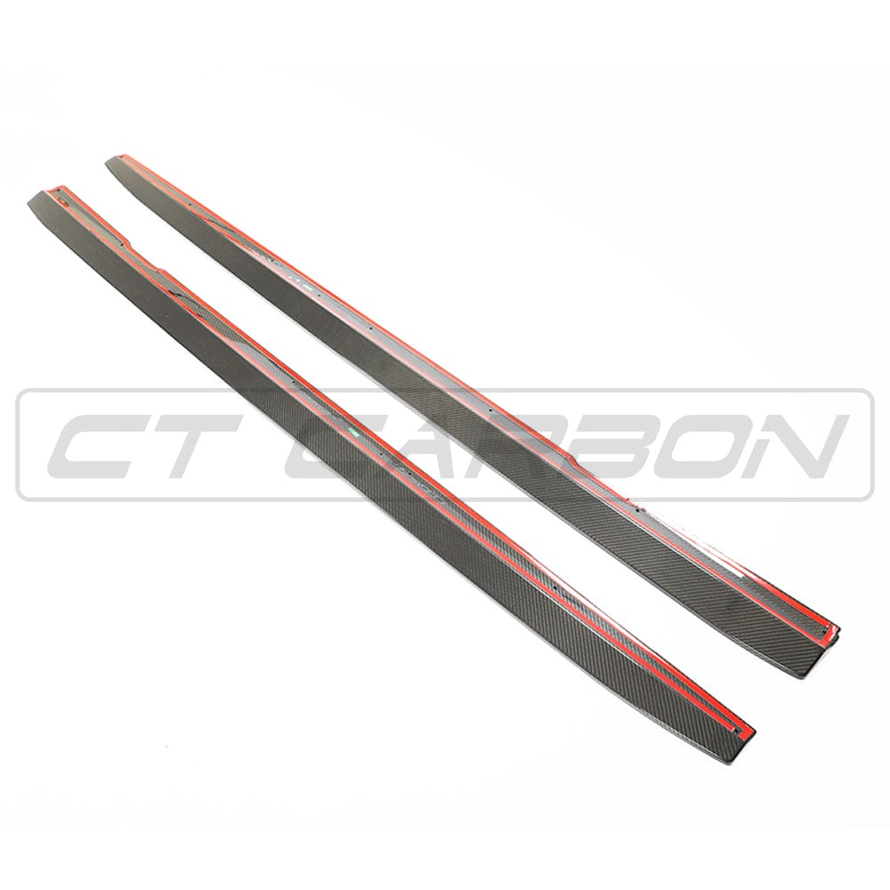 MERCEDES E63 W213 CARBON FIBRE SIDE SKIRTS - CT DESIGN