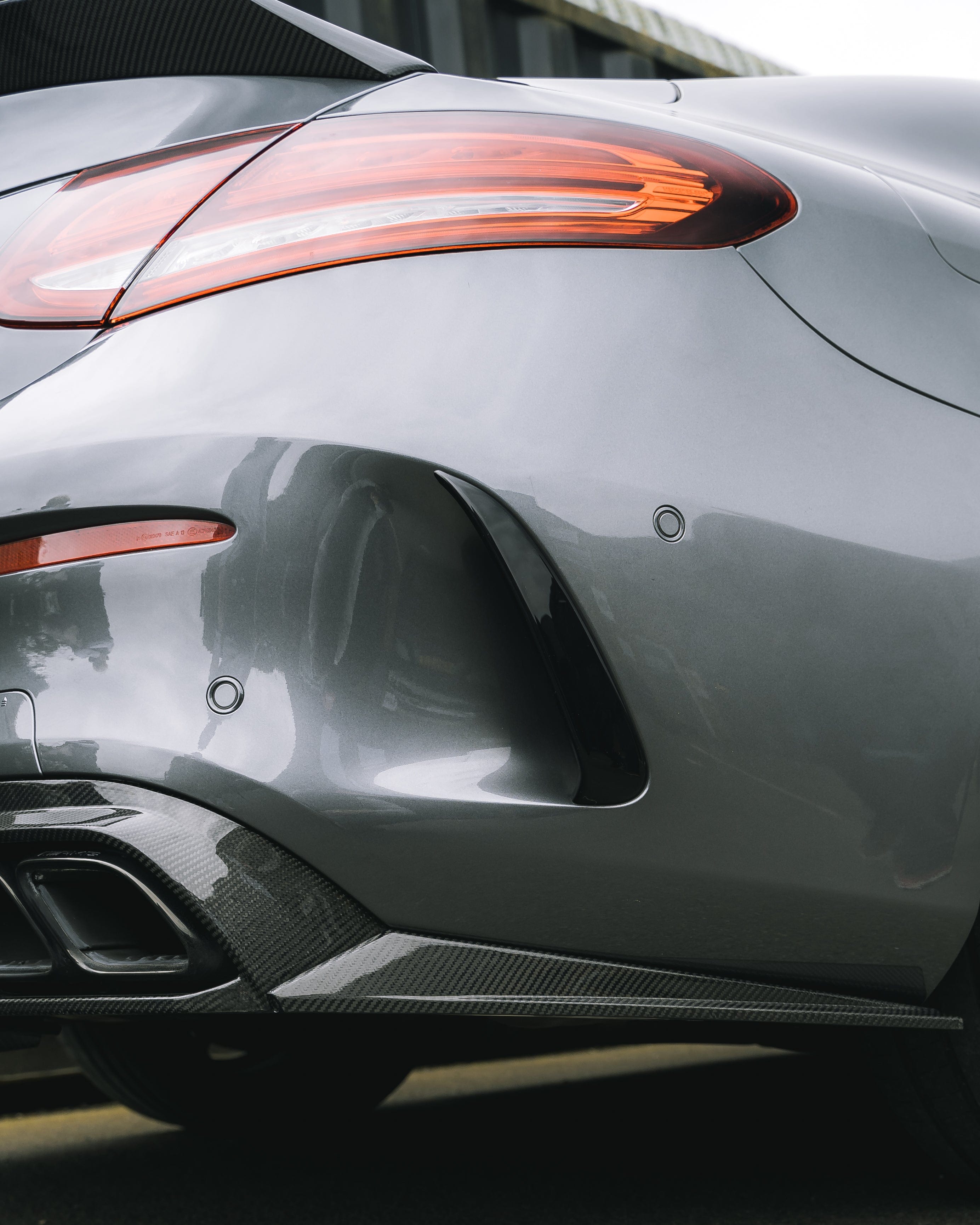 MERCEDES W205 C63 FACELIFT COUPE/CONVERTIBLE 2DR CARBON FIBRE DIFFUSER V2 - CT DESIGN