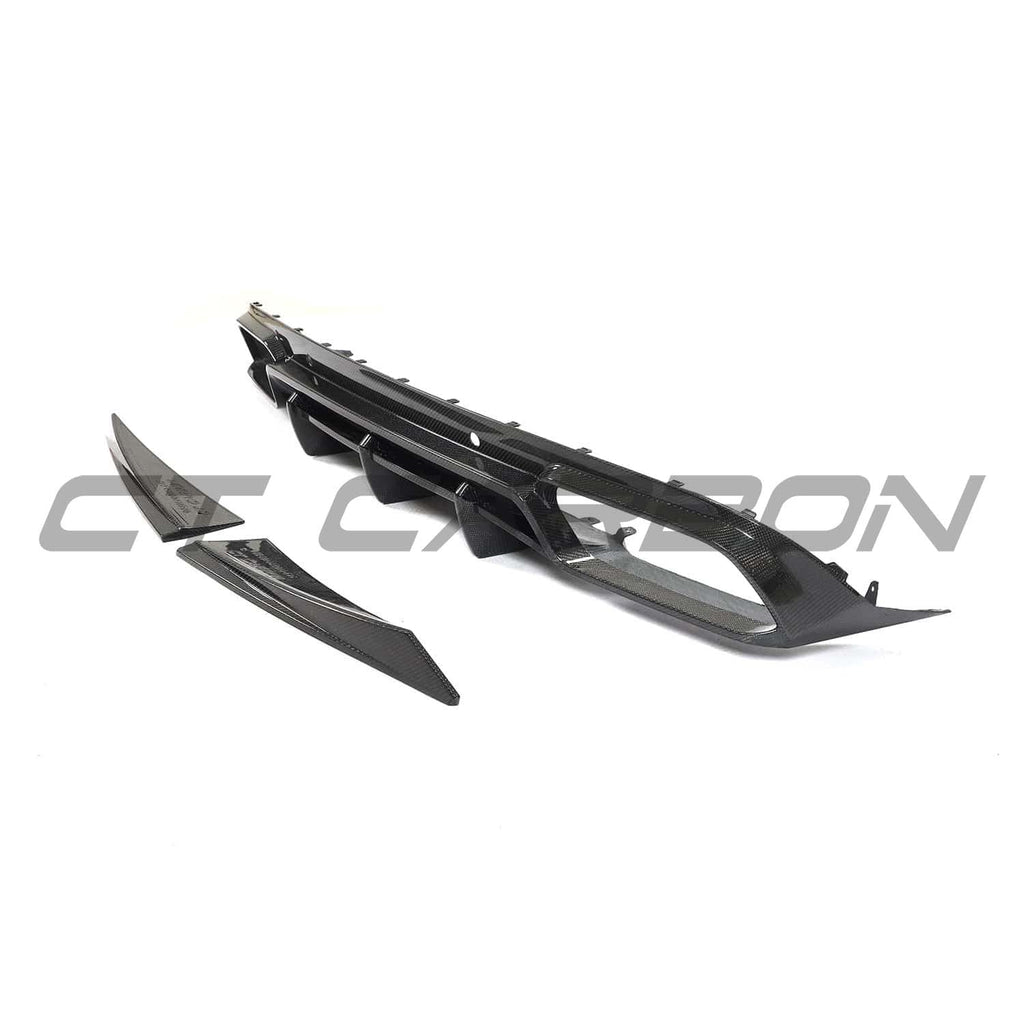 MERCEDES W205 C63 FACELIFT COUPE/CONVERTIBLE 2DR CARBON FIBRE DIFFUSER V2 - CT DESIGN