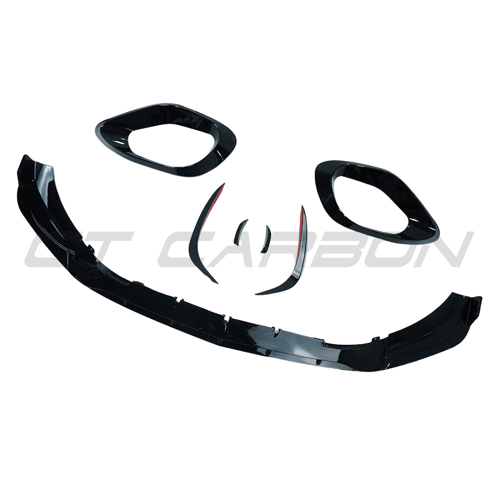 MERCEDES W206 2021+ C-CLASS GLOSS BLACK FRONT END TRIM PACK