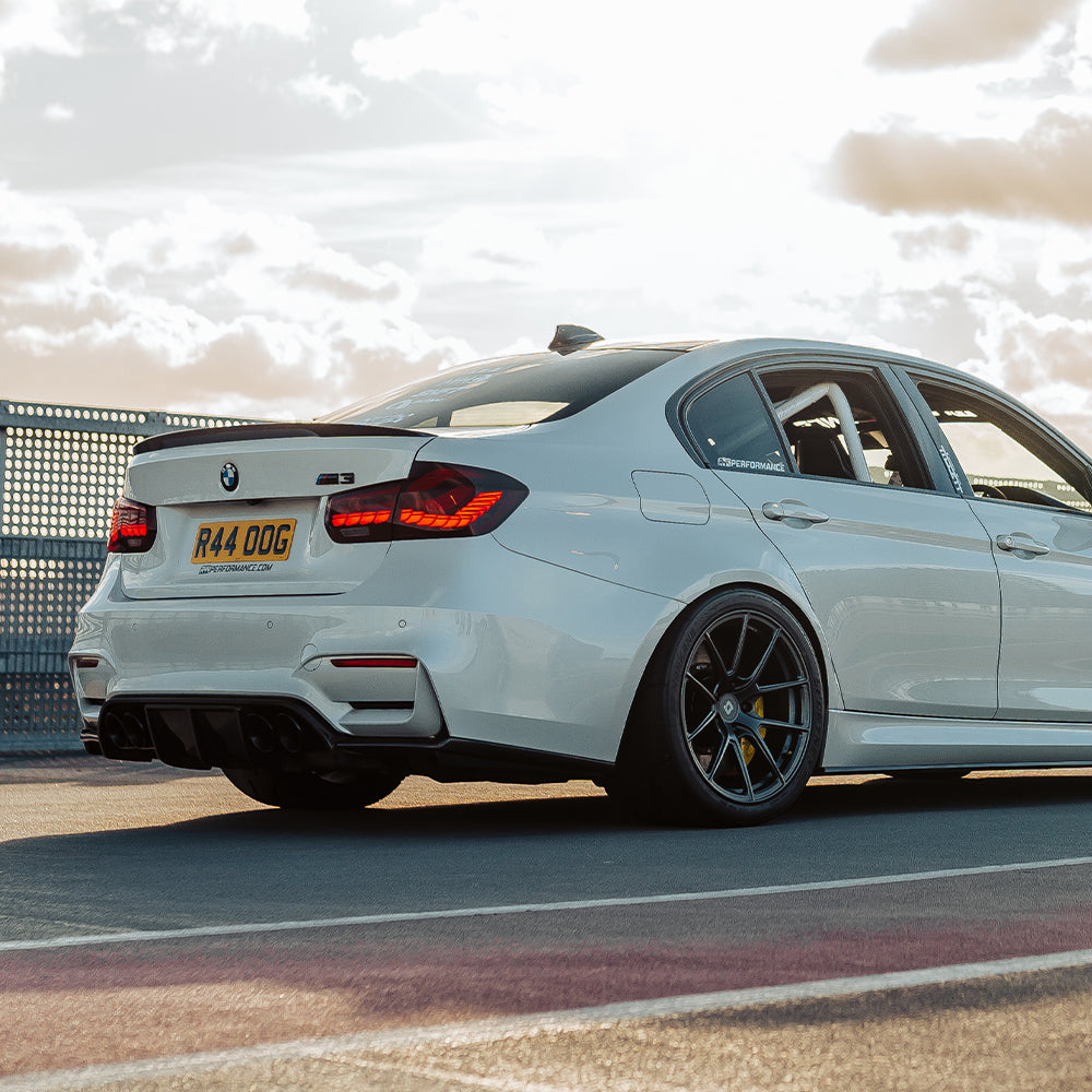MHC+ BMW M3/M4 Aggressive 3 Piece Rear Diffuser Gloss Pre Preg Carbon Fibre (F80/F82/F83)