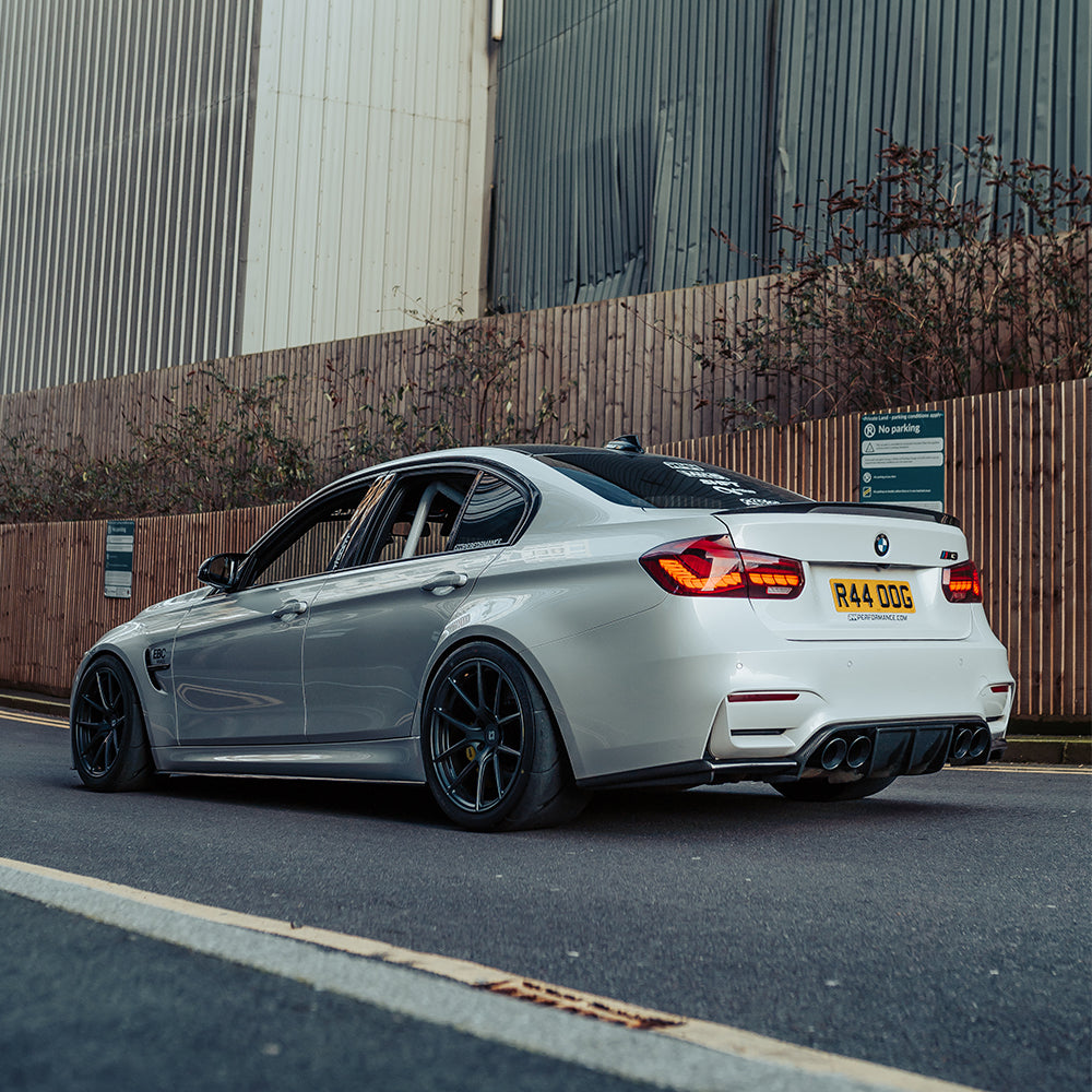 MHC+ BMW M3/M4 Aggressive 3 Piece Rear Diffuser Gloss Pre Preg Carbon Fibre (F80/F82/F83)