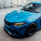 MHC+ BMW M2 Competition S55 GT Style Front Splitter In Gloss Pre Preg Carbon Fibre (F87C)