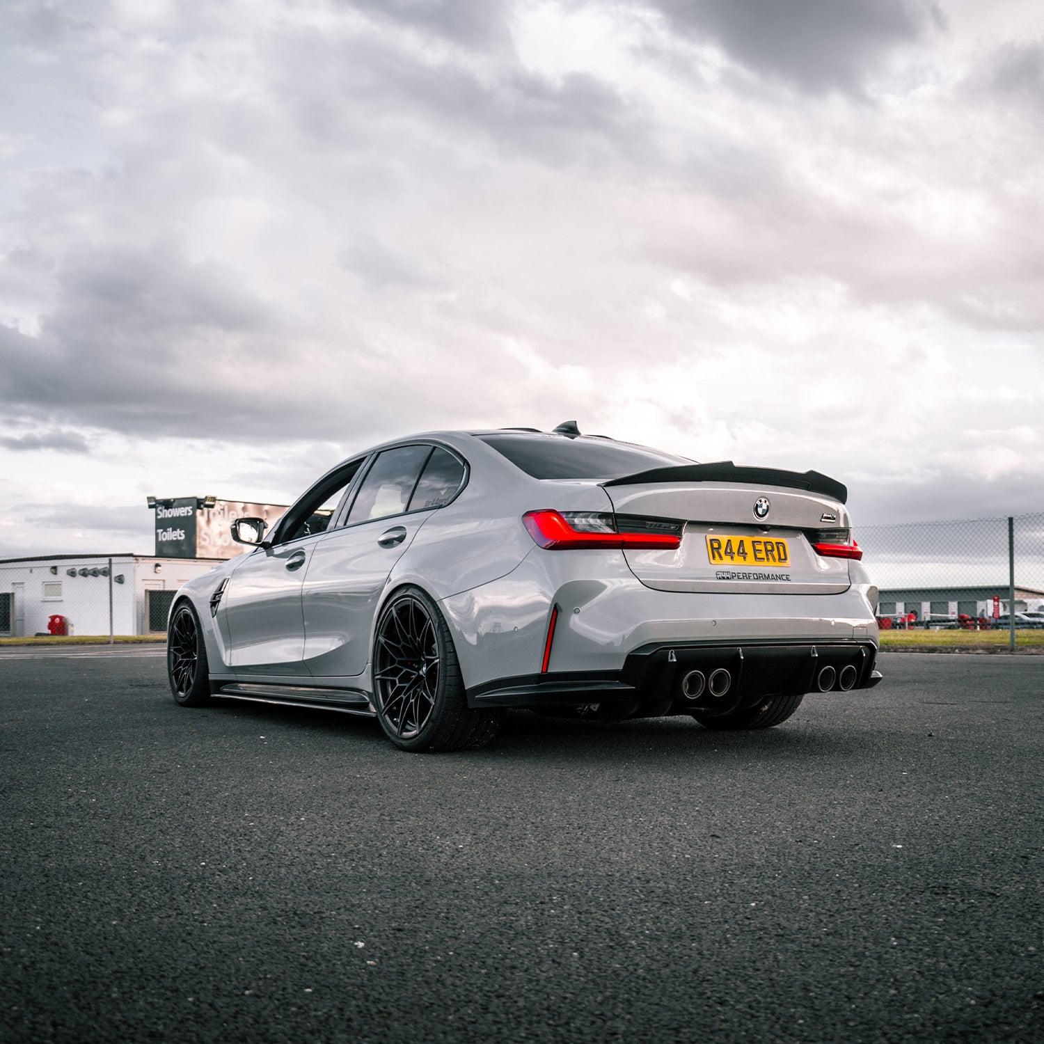 MHC+ BMW M3 Ducktail Style Rear Spoiler In Pre Preg Carbon Fibre (G80)