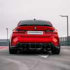 MHC+ BMW M3/M4 OEM Style Rear Diffuser In Pre Preg Carbon Fibre (G80/G81/G82/G83)