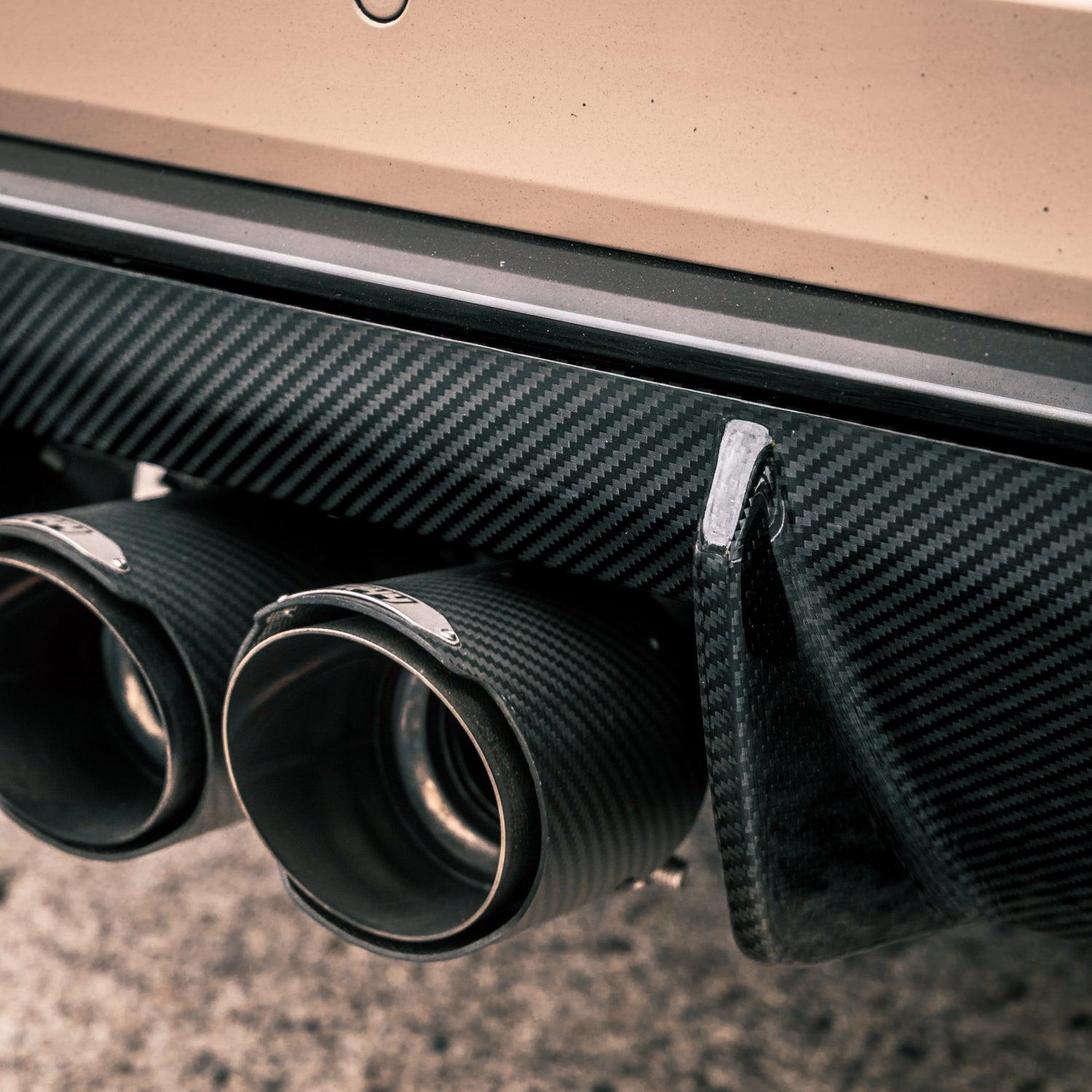 MHC+ BMW M3/M4 OEM Style Rear Diffuser In Pre Preg Carbon Fibre (G80/G81/G82/G83)