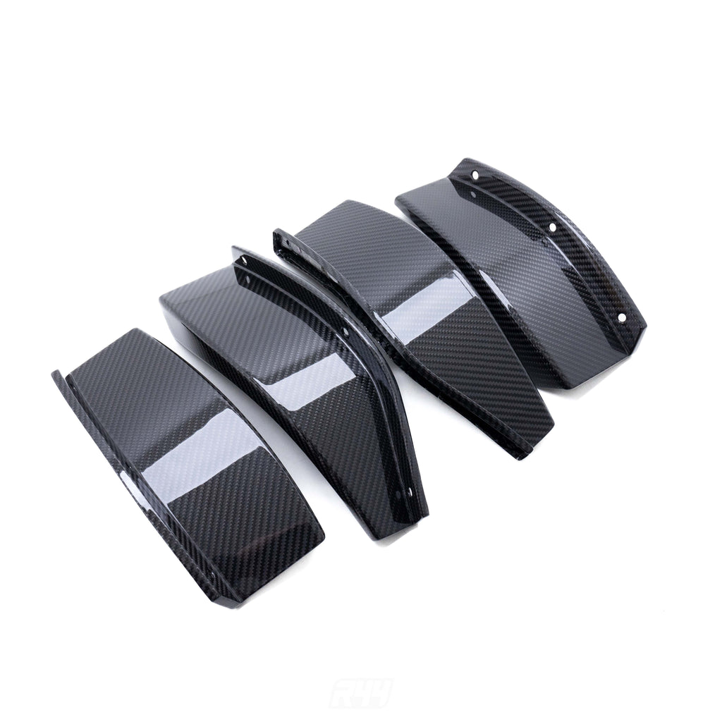 MHC+ BMW M3/M4 GT4 Style Front Canards In Pre Preg Carbon Fibre (G80/G81/G82/G83)