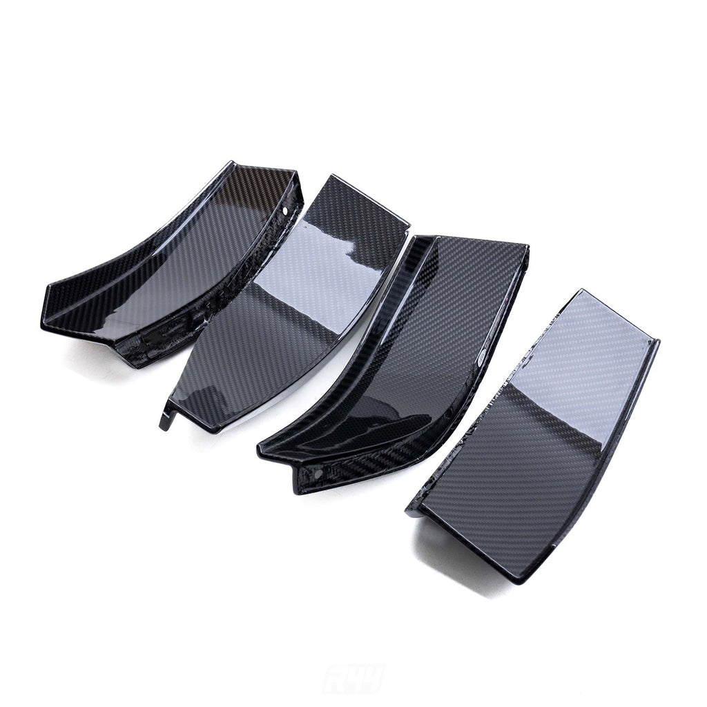 MHC+ BMW M3/M4 GT4 Style Front Canards In Pre Preg Carbon Fibre (G80/G81/G82/G83)