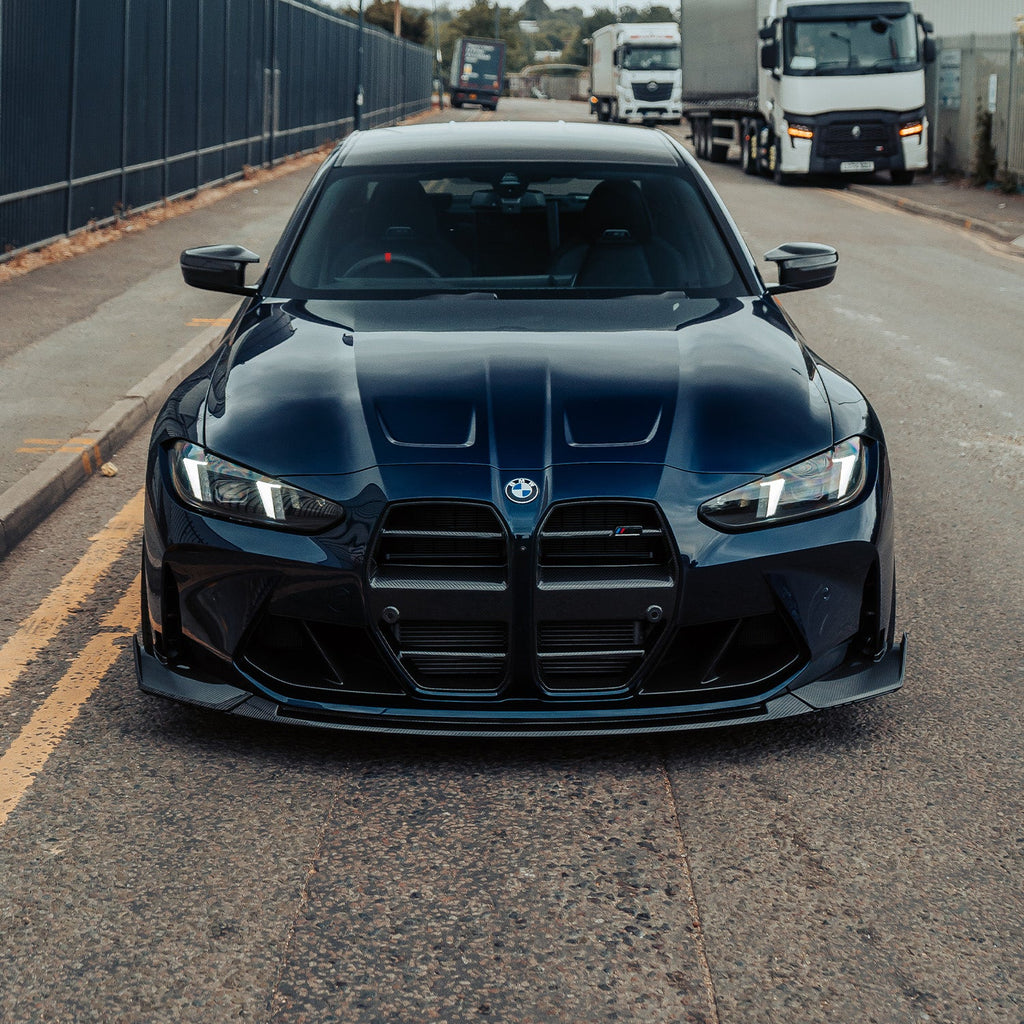 MHC+ BMW G80/G81 M3 & G82/G83 M4 CS Style Front Splitter In Pre Preg Carbon Fibre