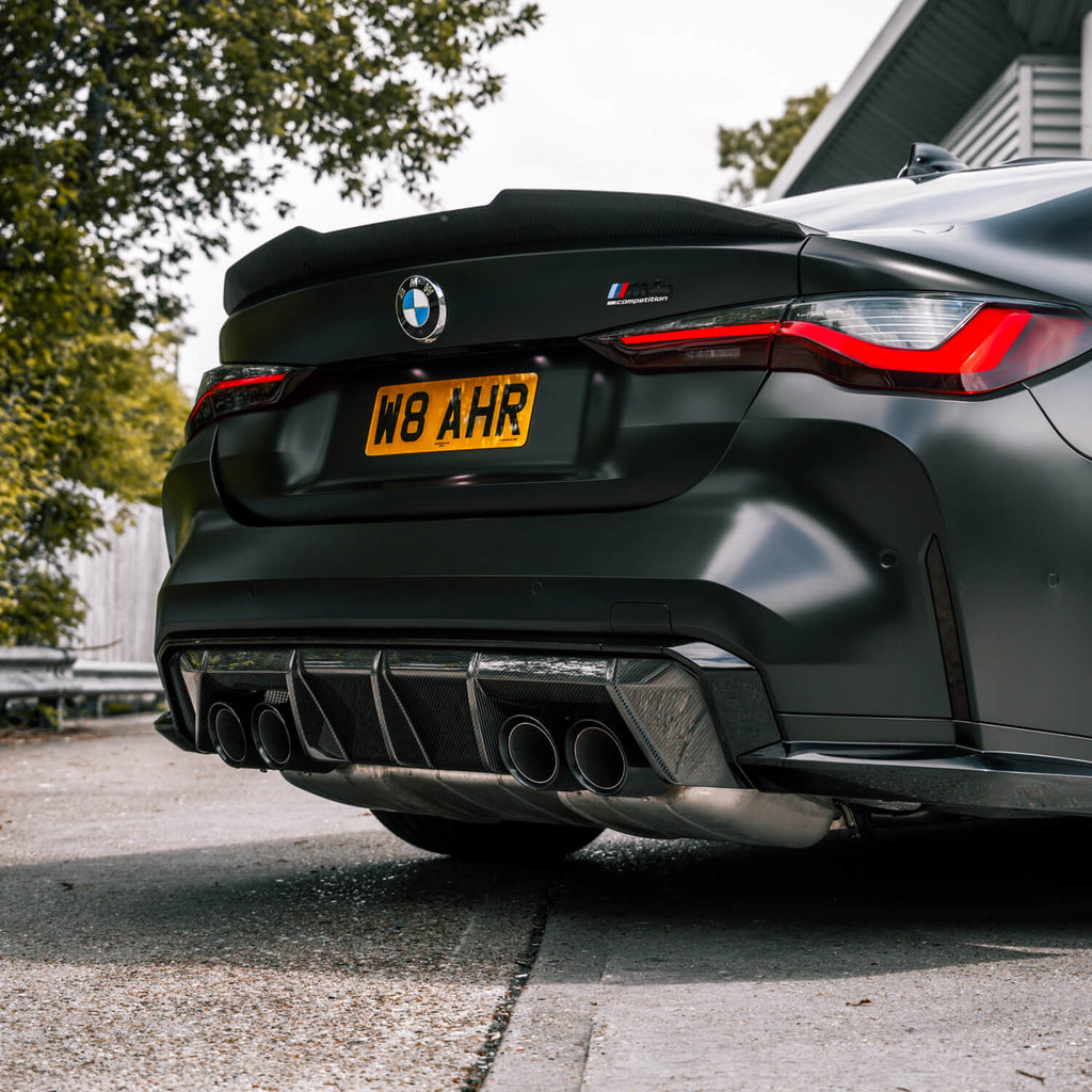 MHC+ BMW M4 Ducktail Style Rear Spoiler In Pre-Preg Carbon Fibre (G82)
