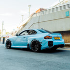 MHC+ BMW M2 G87 Performance Style Rear Rear Bumper Inserts In Pre Preg Gloss Carbon Fibre (G87)