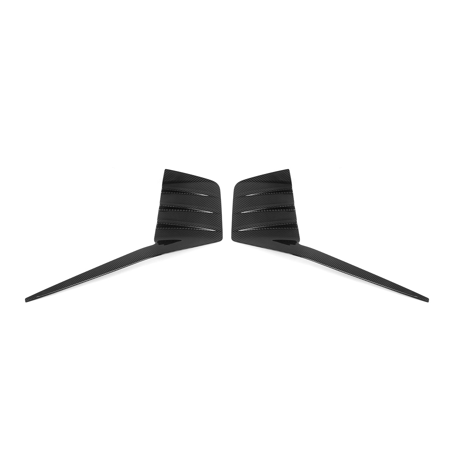 MHC+ BMW M2 G87 Performance Style Rear Rear Bumper Inserts In Pre Preg Gloss Carbon Fibre (G87)