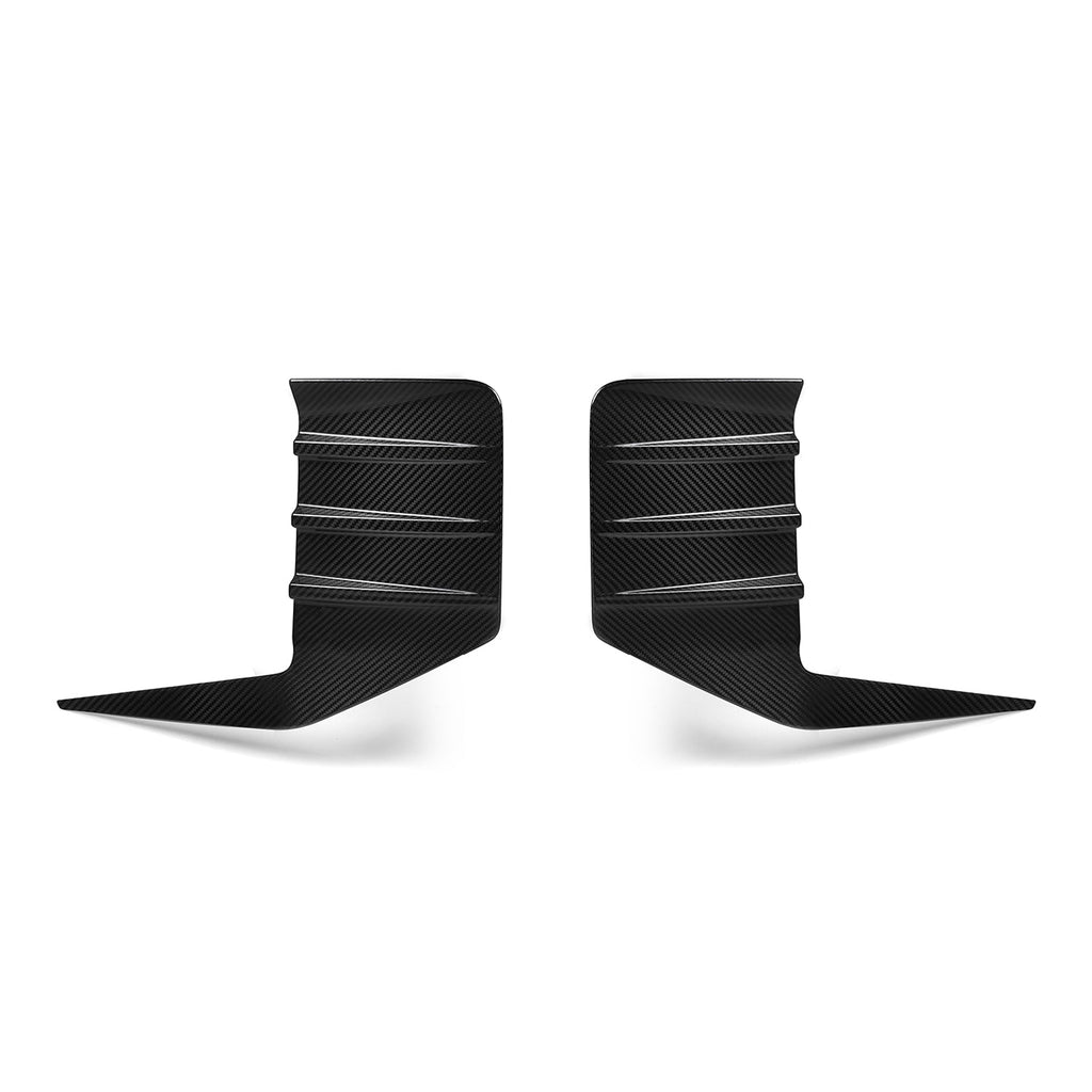 MHC+ BMW M2 G87 Performance Style Rear Rear Bumper Inserts In Pre Preg Gloss Carbon Fibre (G87)