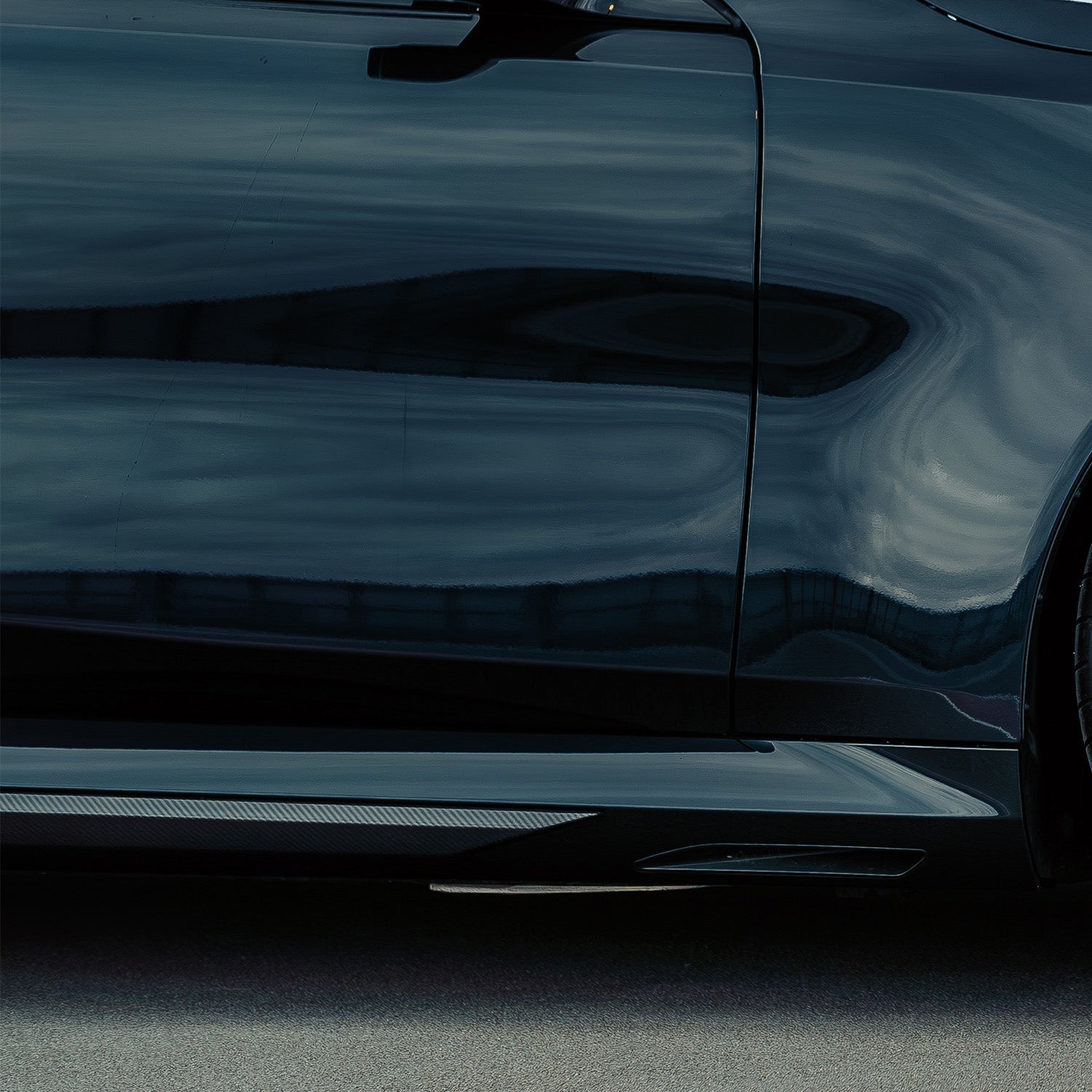 MHC+ BMW G90 & G99 M5 Performance Style Side Skirts In Pre Preg Carbon Fibre