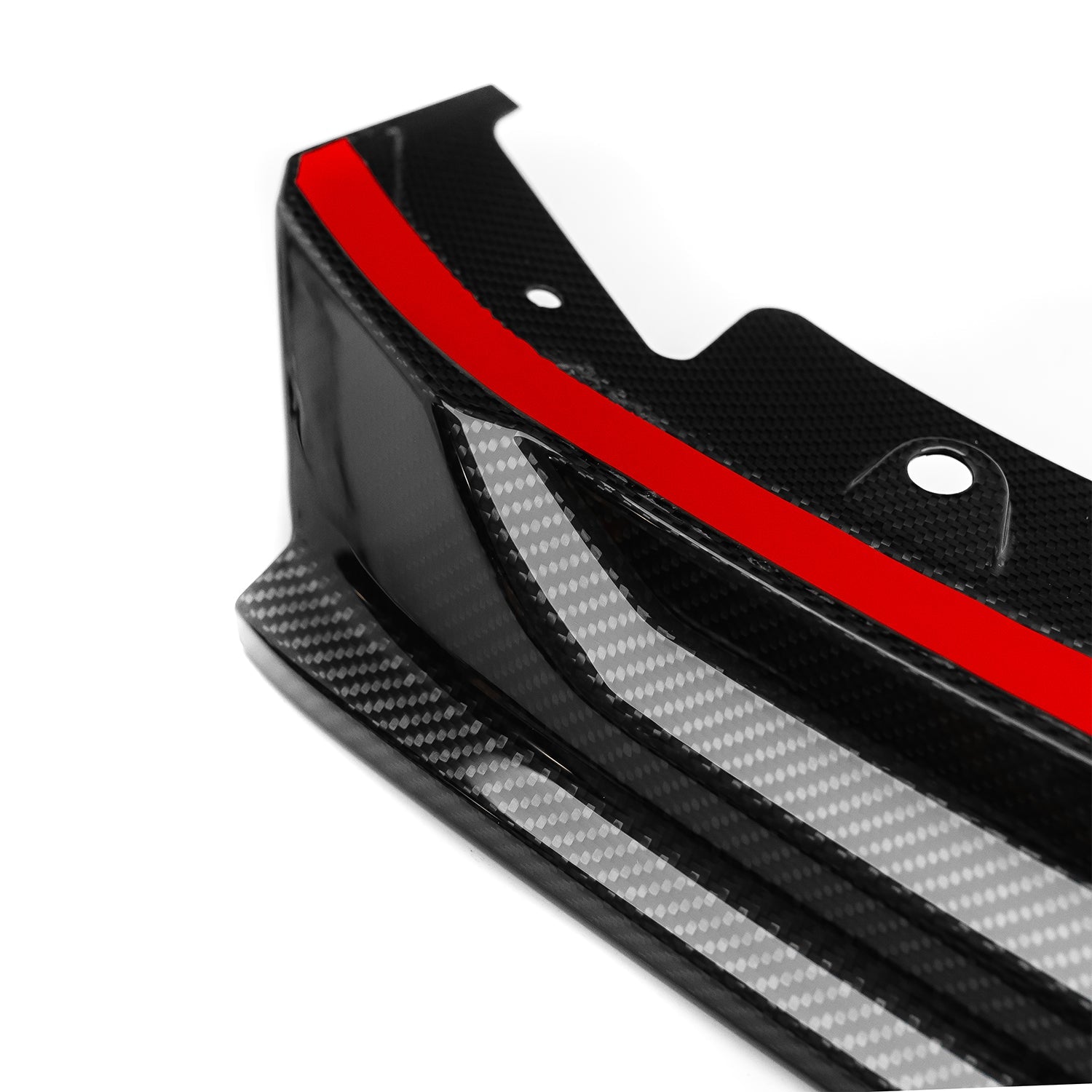 MHC+ BMW G90 & G99 M5 SP90 Front Splitter In Gloss Pre Preg Carbon Fibre