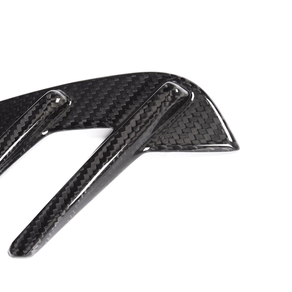 MHC+ BMW M3 Side Fender Badge Covers In Gloss Pre Preg Carbon Fibre (G80/G81)
