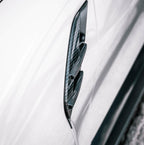 MHC+ BMW M3 Side Fender Badge Covers In Gloss Pre Preg Carbon Fibre (G80/G81)