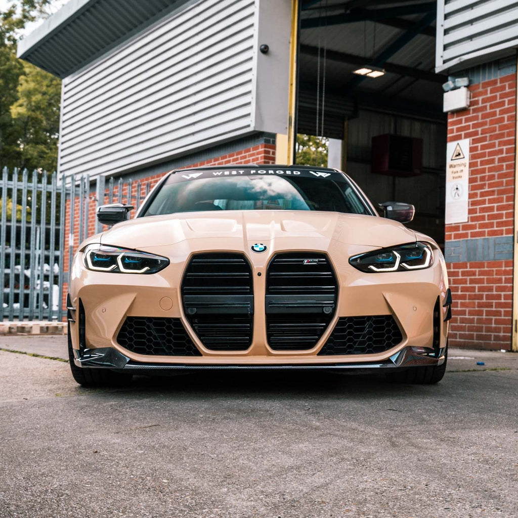 MHC+ BMW M3/M4 Performance Style Front Splitter In Pre Preg Carbon Fibre (G80/G81/G82/G83)