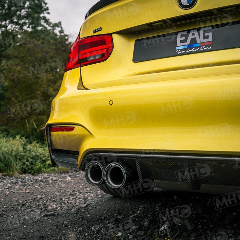 MHC+ BMW M3/M4 Performance Style Rear Diffuser In Gloss Pre Preg Carbon Fibre (F80/F82/F83)