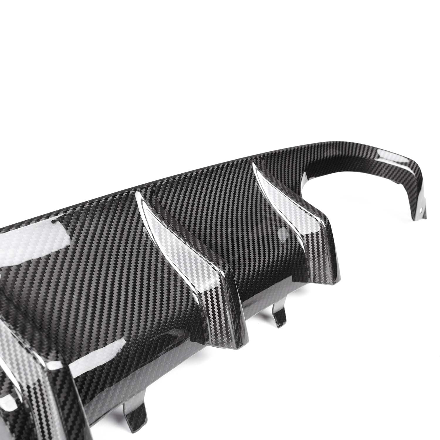 MHC+ BMW M3/M4 Performance Style Rear Diffuser In Gloss Pre Preg Carbon Fibre (F80/F82/F83)