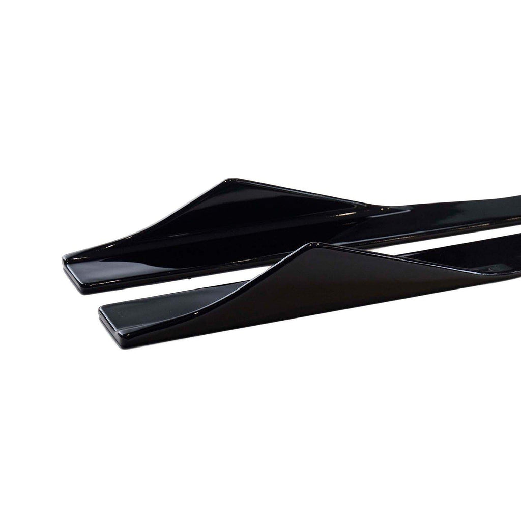 MHC Black BMW G16 8 Series Gran Coupe Aggressive Style Side Skirts In Gloss Black