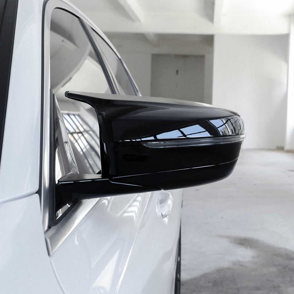 MHC Black BMW M Style Wing Mirror Covers In Gloss Black LHD (G20/G21/G22/G23/G30)