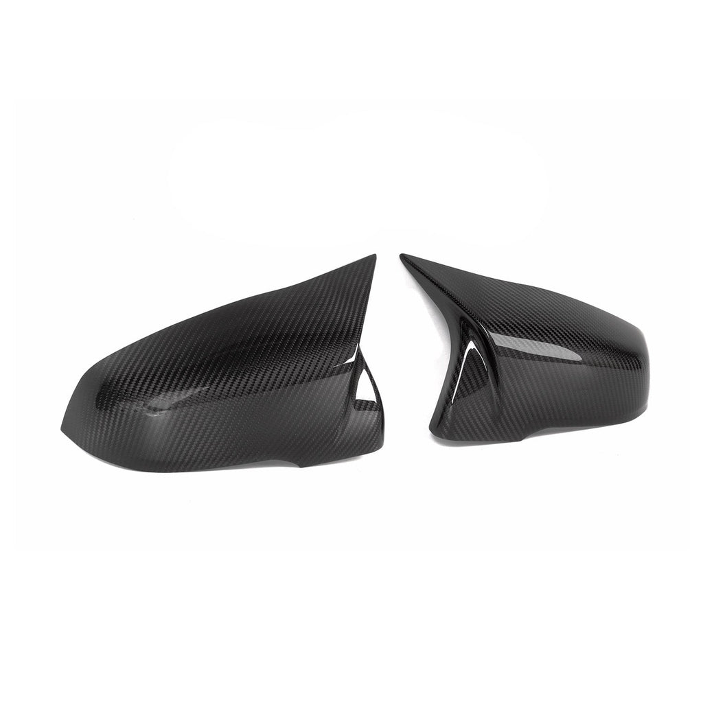 MHC+ BMW M Style Wing Mirror Covers In Pre Preg Carbon Fibre (F40/F44/G29/A90 Supra)