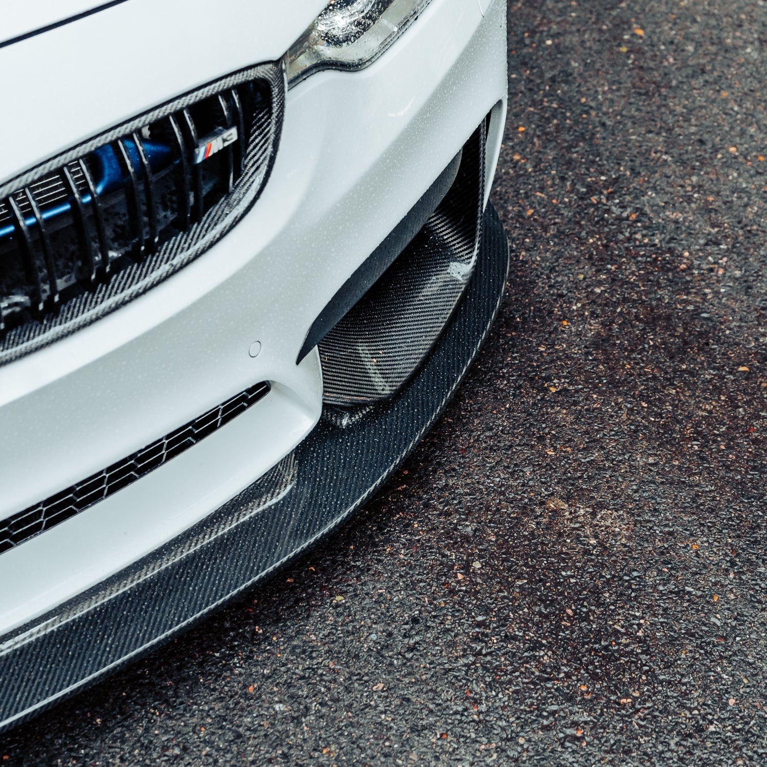 MHC+ BMW M3/M4 GT Style Front Splitter In Gloss Pre Preg Carbon Fibre (F80/F82/F83)