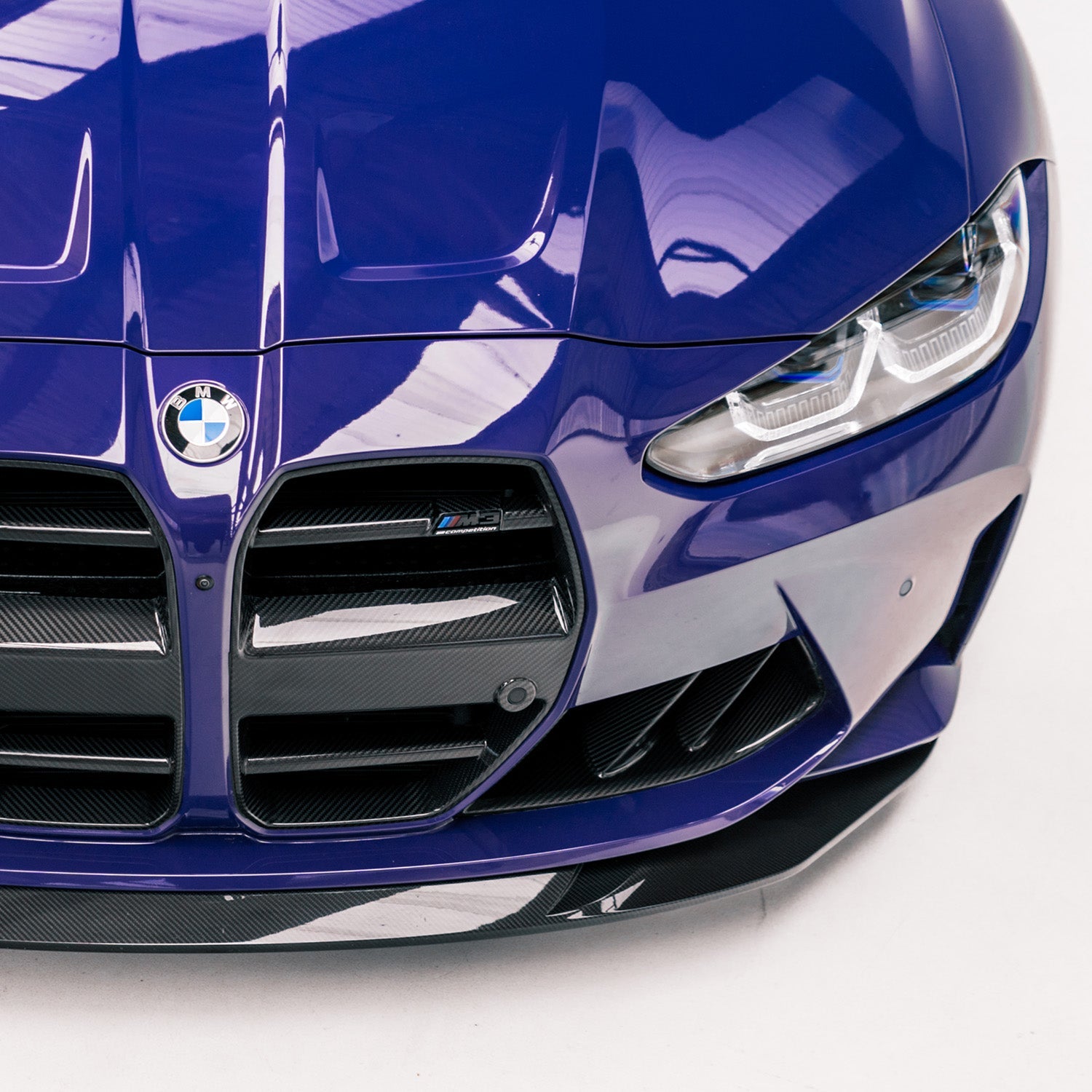 MHC+ BMW M3/M4 SP1 Front Splitter In Pre Preg Carbon Fibre (G80/G81/G82/G83)