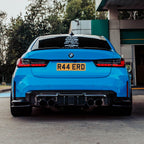MHC+ BMW M3 SS1 Rear Side Splitters In Gloss Pre Preg Carbon Fibre (G80/G81)