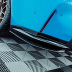 MHC+ BMW M3 SS1 Rear Side Splitters In Gloss Pre Preg Carbon Fibre (G80/G81)