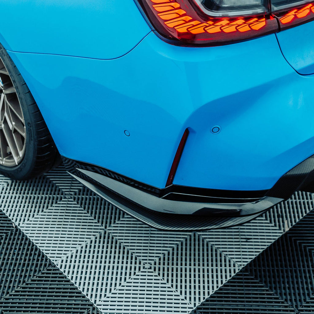 MHC+ BMW M3 SS1 Rear Side Splitters In Gloss Pre Preg Carbon Fibre (G80/G81)