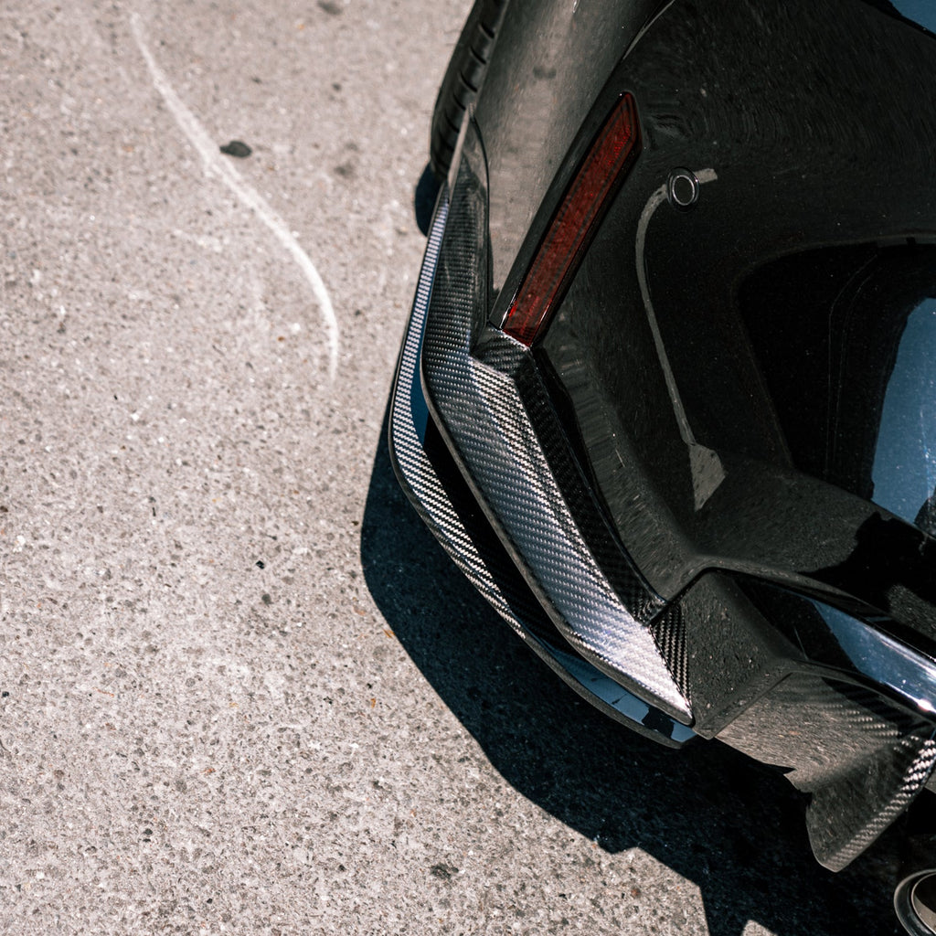 MHC+ BMW M4 SS1 Rear Side Splitters In Gloss Pre Preg Carbon Fibre (G82/G83)