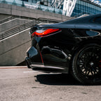 MHC+ BMW M4 SS1 Rear Side Splitters In Gloss Pre Preg Carbon Fibre (G82/G83)