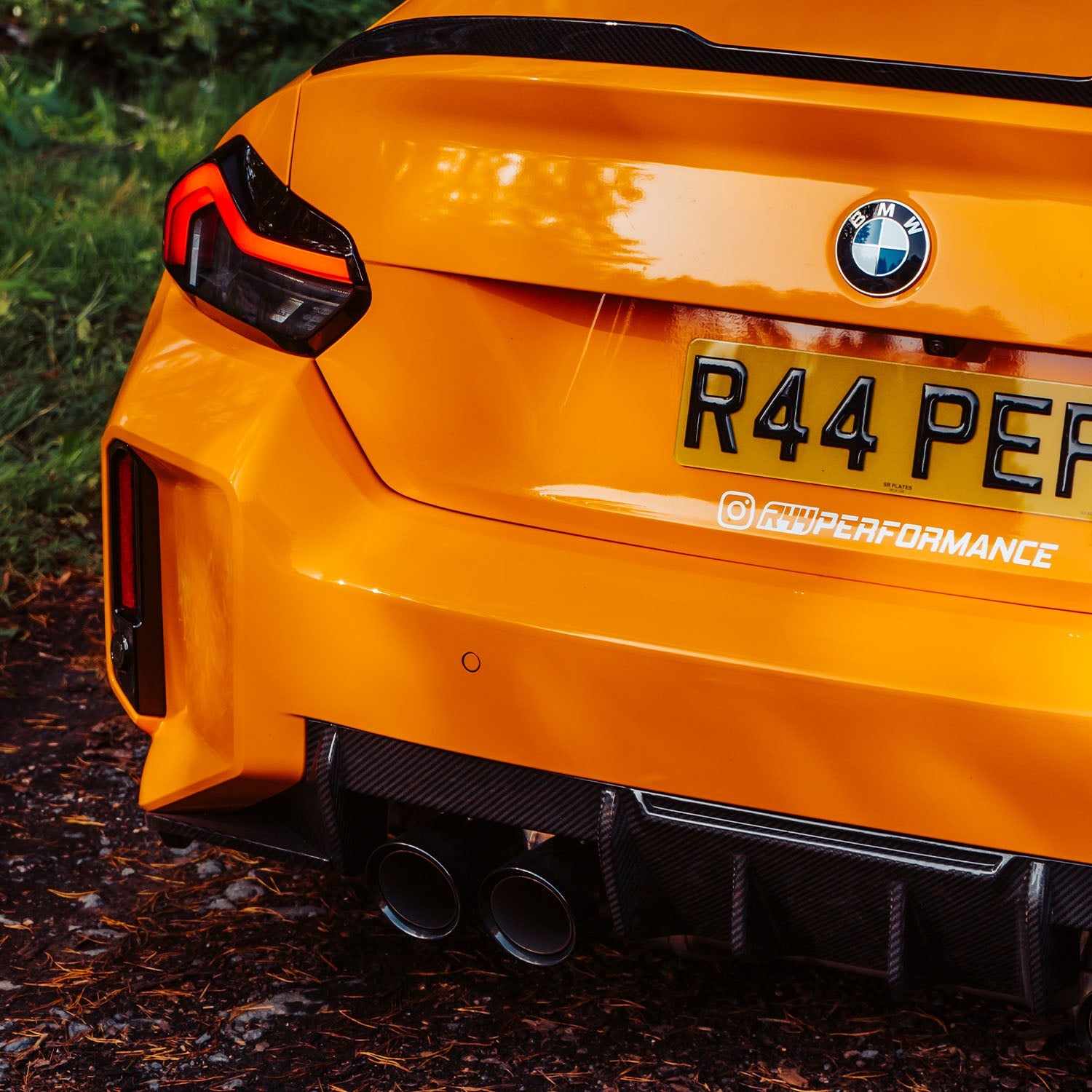 MHC+ BMW M2 G87 Edition 1 Rear Diffuser 3pcs In Pre Preg Gloss Carbon Fibre (G87)