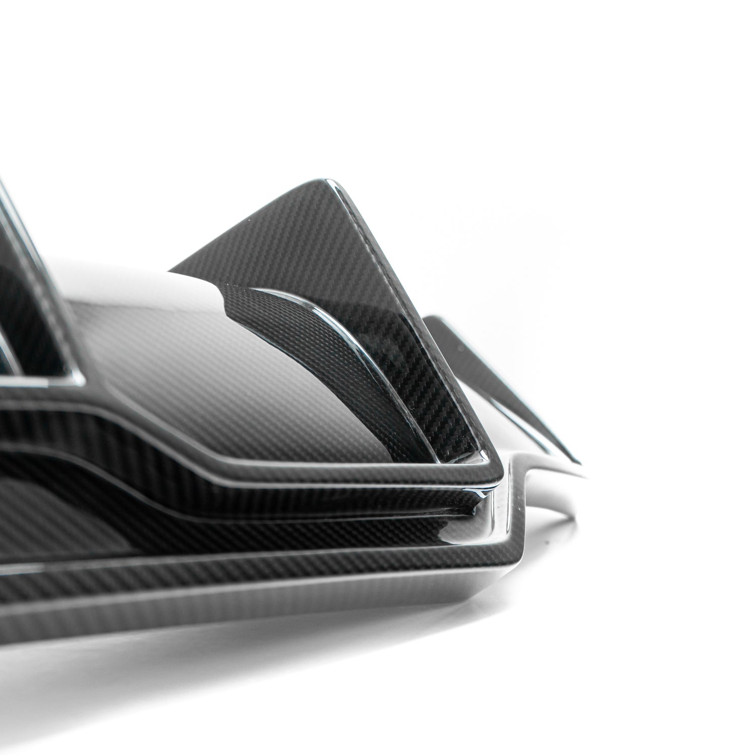 MHC+ Tesla Model 3 Rear Diffuser In Pre Preg Carbon Fibre