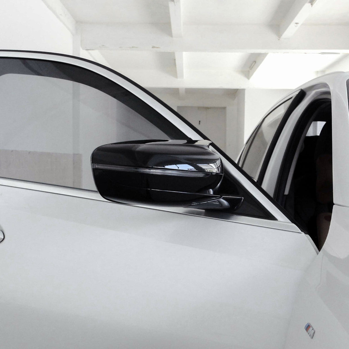 MHC Black BMW M Style Wing Mirror Covers In Gloss Black RHD (G20/G21/G22/G23/G30)
