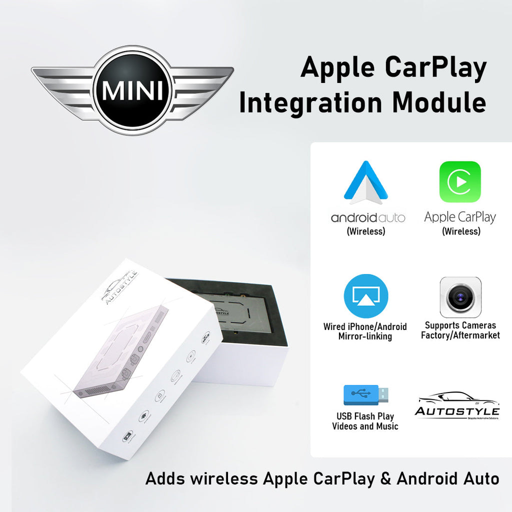 Wireless Apple CarPlay/Android Auto for MINI Models with CIC (2013-2016)