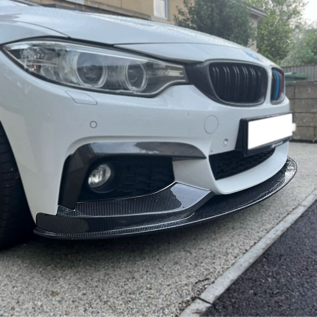 MP Style Carbon Fibre Front Splitter for BMW F32 F33 F36 4 Series 14-20