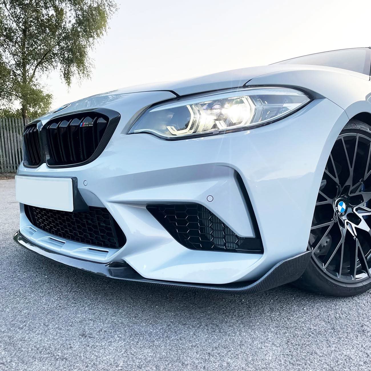 MP Style Carbon Fibre Front Splitter for BMW F87 M2C Competition 16-21