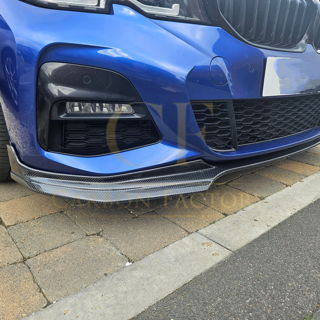 MP Style Carbon Fibre Front Splitter for BMW G20 G21 3 Series Pre-LCI M Sport 19-22