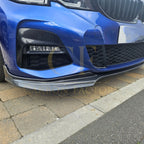 MP Style Carbon Fibre Front Splitter for BMW G20 G21 3 Series Pre-LCI M Sport 19-22