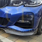 MP Style Carbon Fibre Front Splitter for BMW G20 G21 3 Series Pre-LCI M Sport 19-22