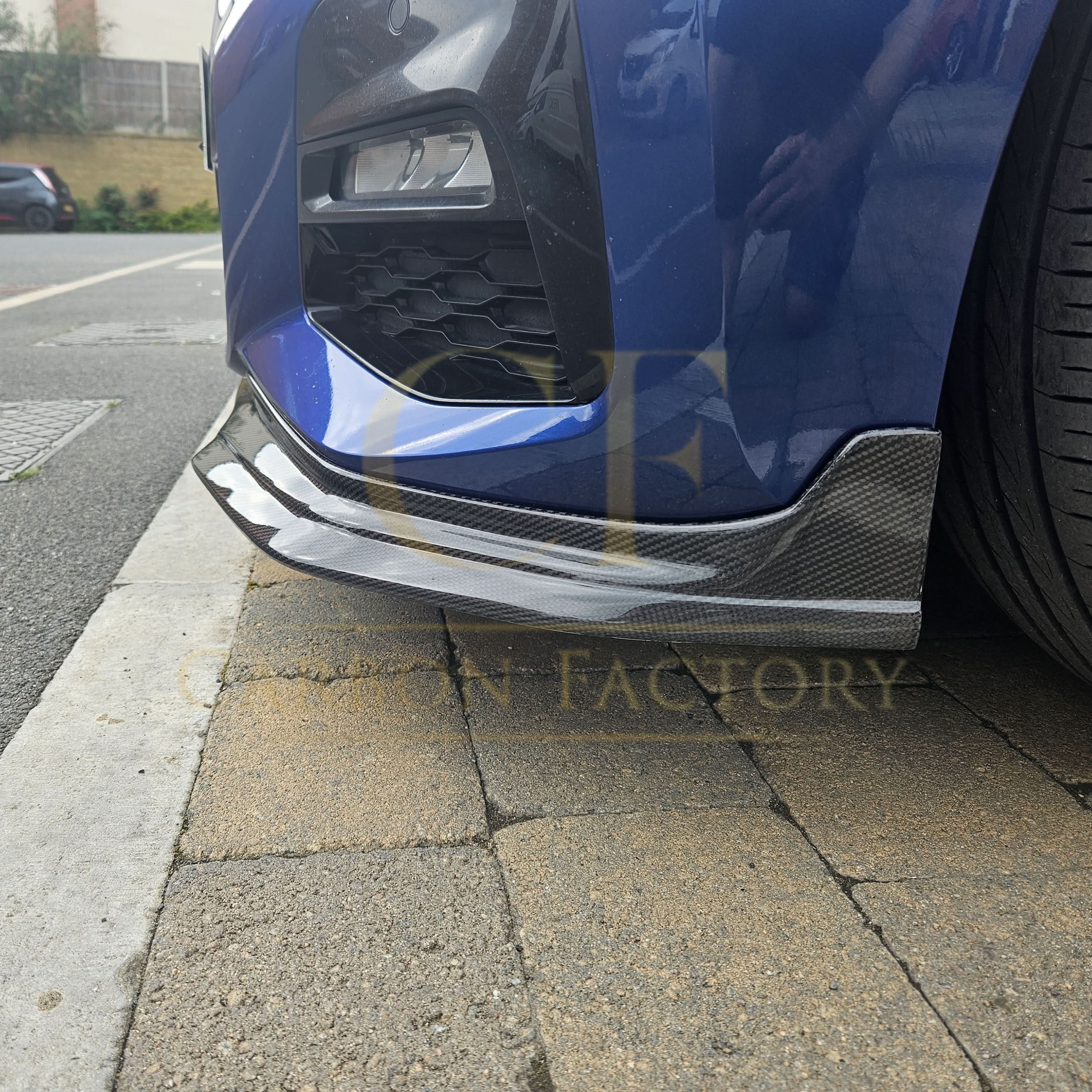 MP Style Carbon Fibre Front Splitter for BMW G20 G21 3 Series Pre-LCI M Sport 19-22