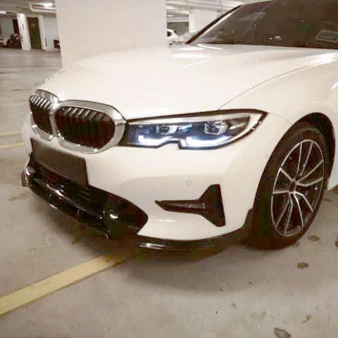 MP Style Carbon Fibre Front Splitter for BMW G20 G21 3 Series Pre-LCI Non M Sport 19-22